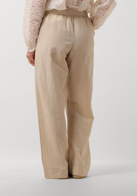 Beige NEO NOIR Wijde broek SONAR LINEN PANTS - large