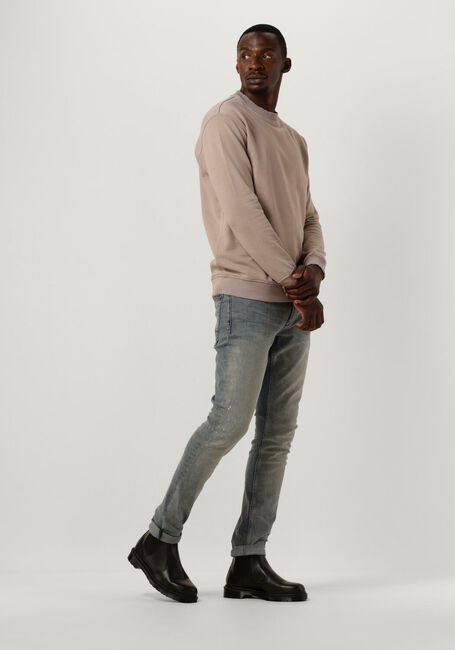 Taupe PUREWHITE Trui CREWNECK WITH BIG BACK PRINT - large