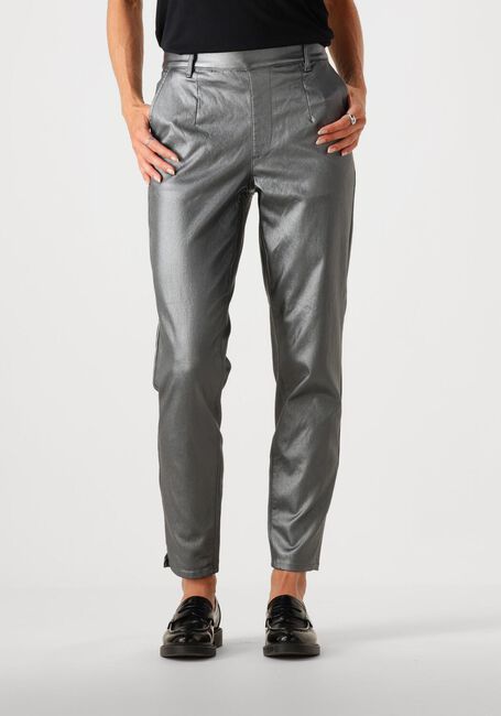 OBJECT Pantalon OBJBELLE LISA COATED PANT en gris - large