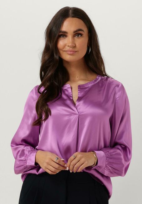 MOS MOSH ENFA SATIN BLOUSE Blouses en violet - large