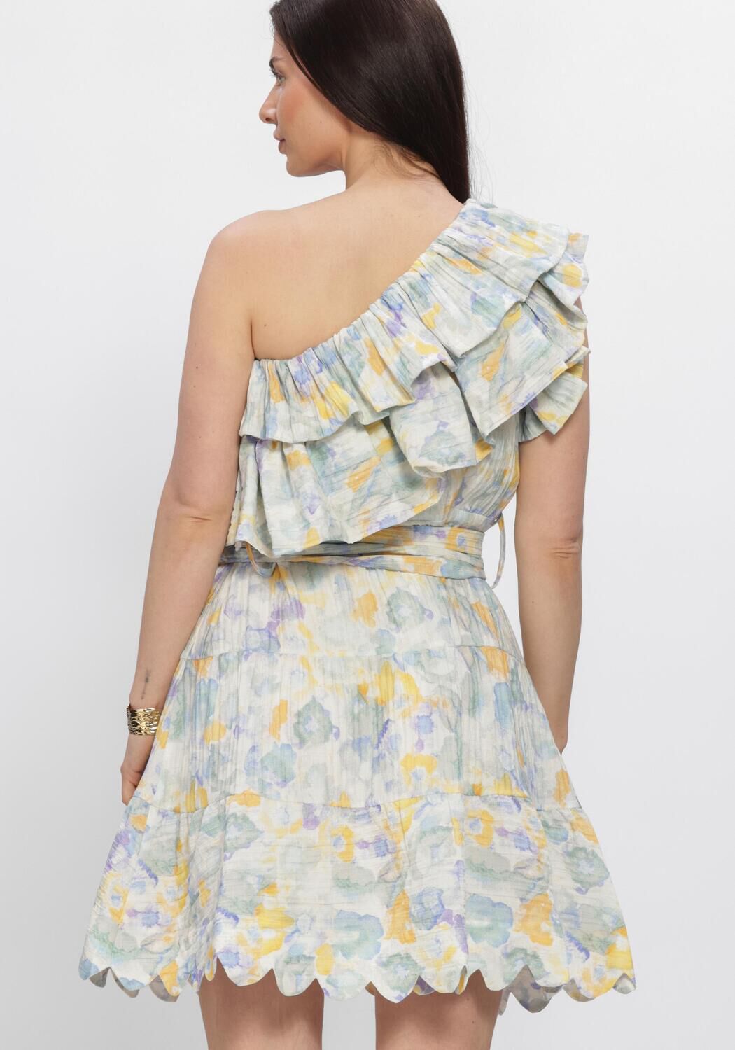 AMAYA AMSTERDAM Robe midi CLOVER en bleu - large