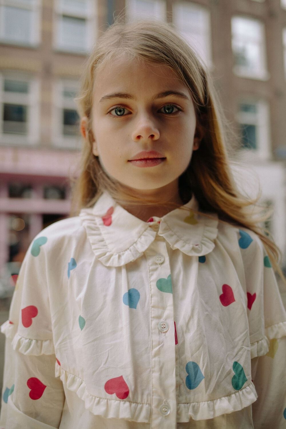 Multi CALL ME FRANKIE  HEART BLOUSE - large