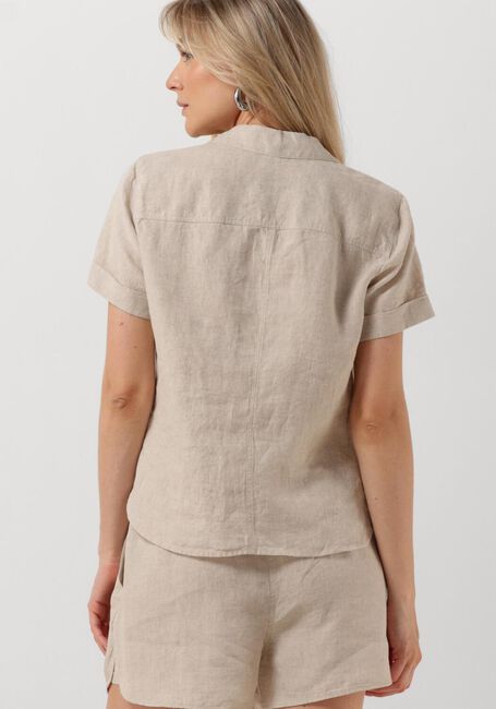 VANILIA LINEN FITTED TOP Blouses Sable - large