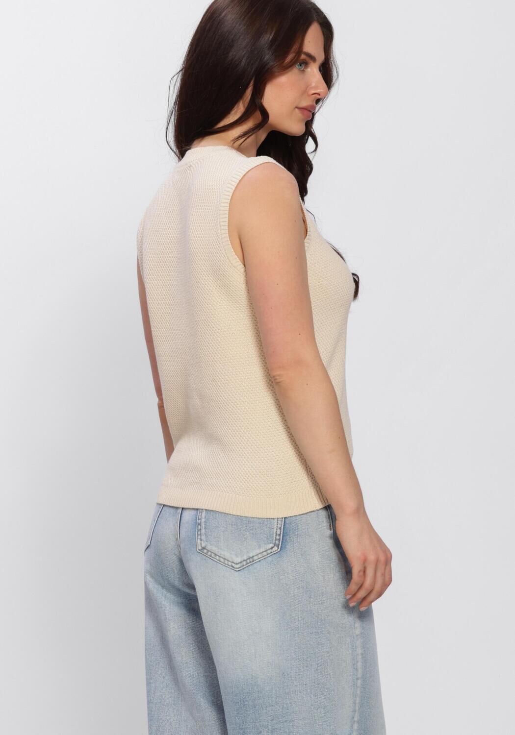Ecru YDENCE Tops & T-shirts KNITTED TOP MONA - large