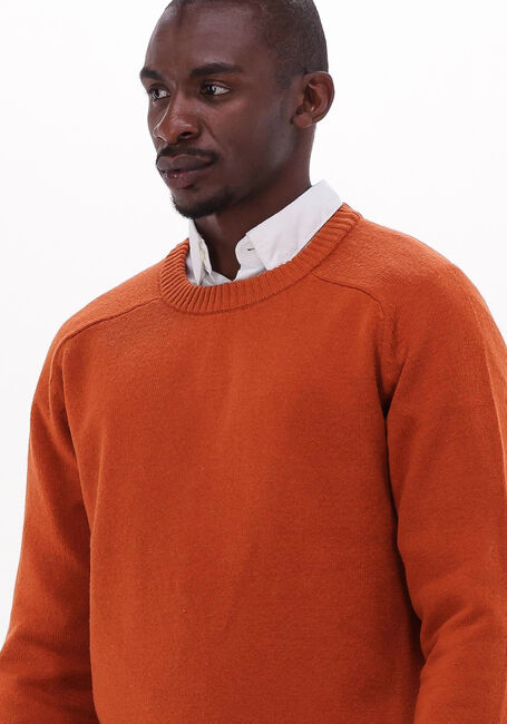 Bruine SELECTED HOMME Trui NEWCOBAN LAMBS WOOL CREW NECK W - large