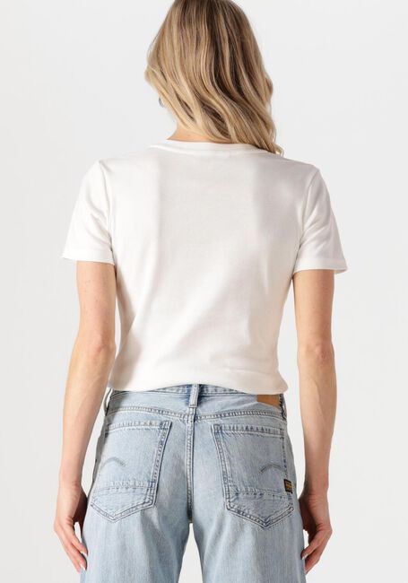 Witte TOMMY HILFIGER T-shirt NEW SLIM CODY V-NK SS - large