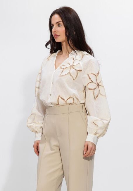 NUKUS BRIDGET BLOUSE EMBROIDERY Blouses Blanc - large