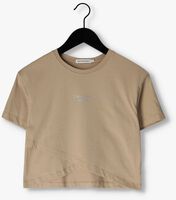 CALVIN KLEIN T-shirt STACK LOGO OVERLAP T-SHIRT en beige