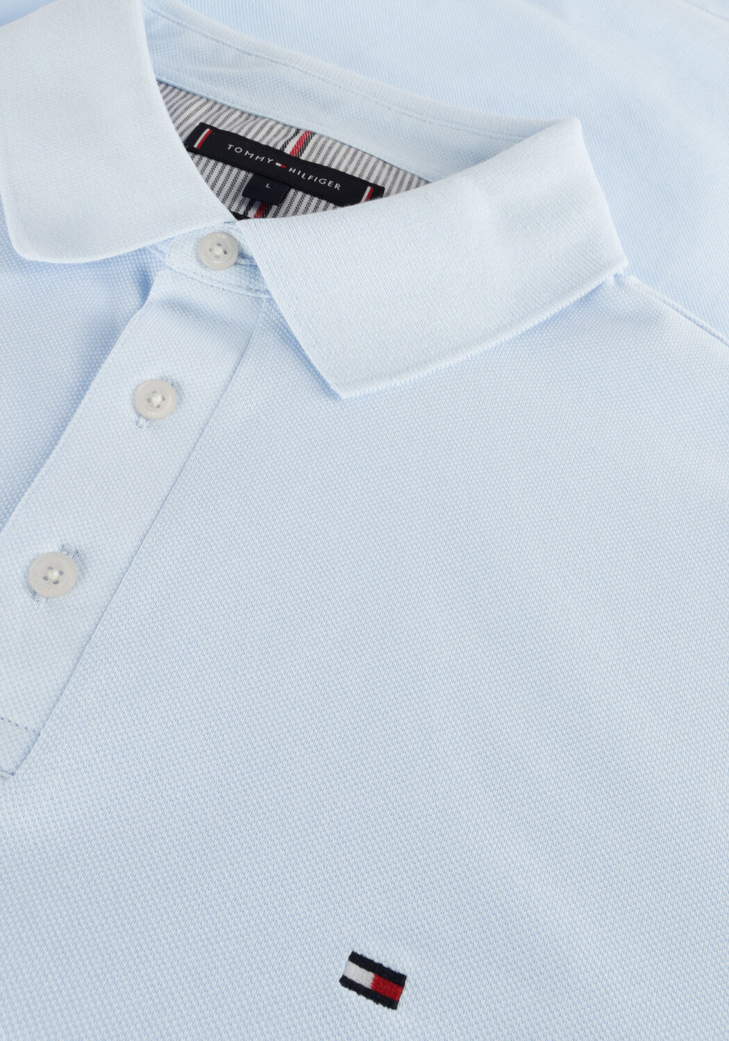 Lichtblauwe TOMMY HILFIGER Polo 1985 SLIM POLO - large