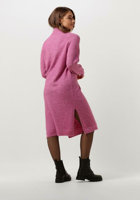 Roze Y.A.S. Midi jurk YASBALIS LS FUNNEL KNIT DRESS - large