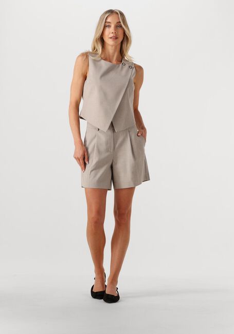 CO'COUTURE VIDACC CROP PLEAT SHORTS Pantalons en beige - large
