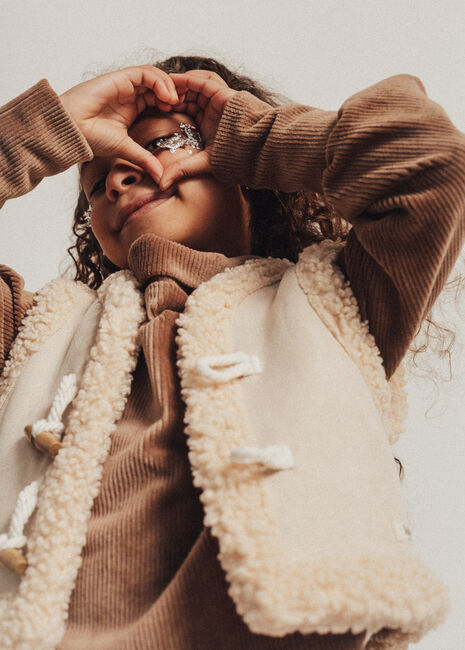 BAJE STUDIO Gilet SYON en beige - large