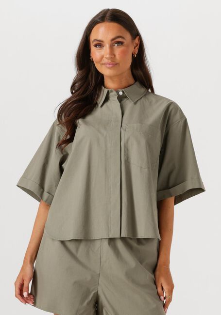 Groene WITHBLACK  WBLGUNILLA SS SHIRT - large