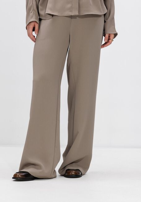 NEO NOIR LUNET CREPE PANTS Pantalons en taupe - large