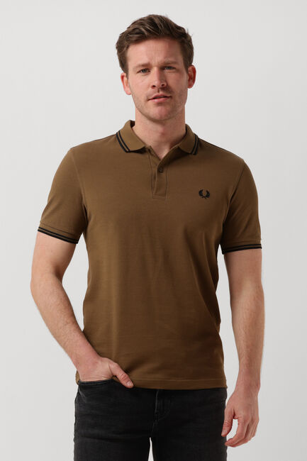 FRED PERRY Polo TWIN TIPPED FRED PERRY SHIRT en camel - large