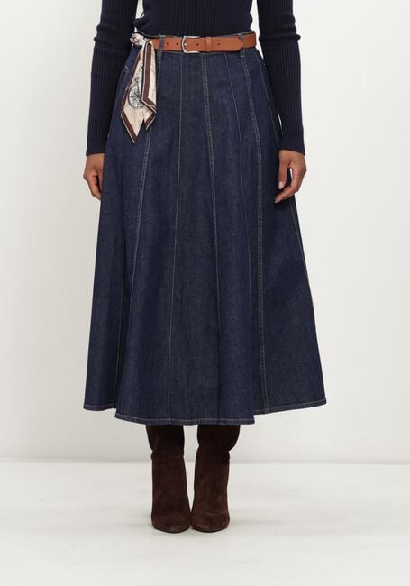 Donkerblauwe CAROLINE BISS Midirok 4716 - large