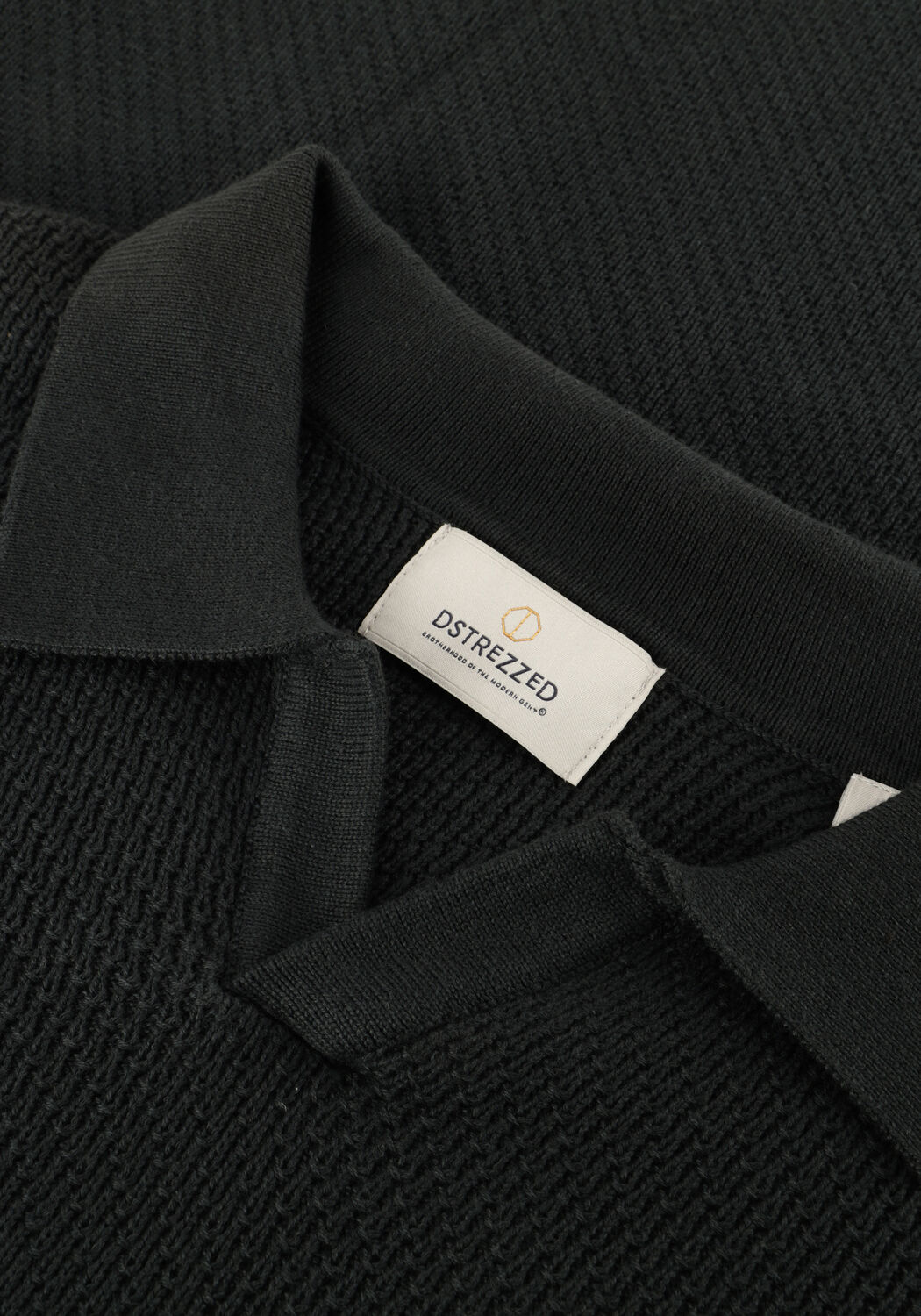 DSTREZZED Pull KOSTAS LONGSLEEVE POLO Vert fonc&eacute; - large