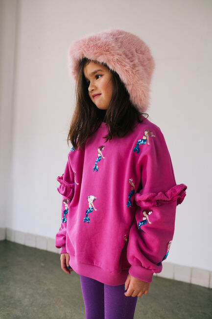 DAILY BRAT Chandail TWIKNLE MERMAID SWEATER en rose - large