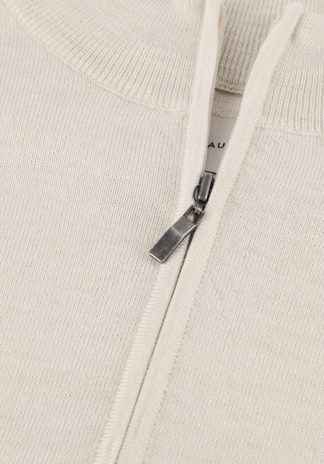 STEFANO LAURAN Pull HALF ZIP ANDERS en beige - large