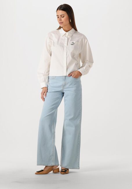Lichtblauwe ANOTHER LABEL Wide jeans MOORE DENIM - large