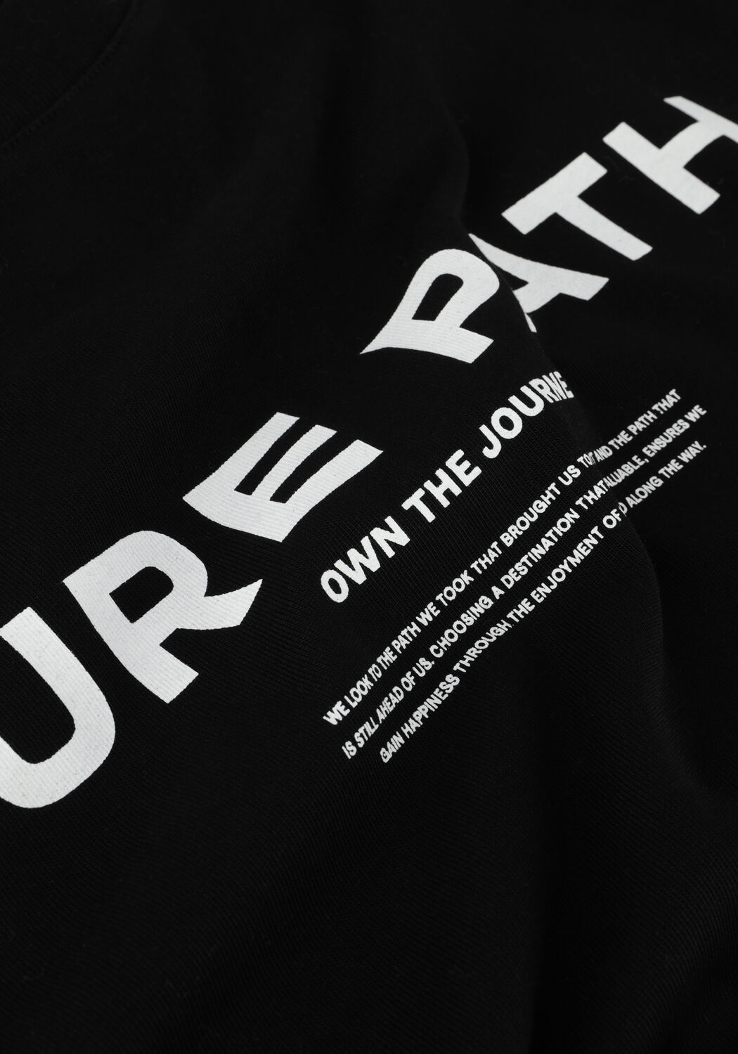 PURE PATH T-shirt TSHIRT WITH FRONT PRINT en noir - large