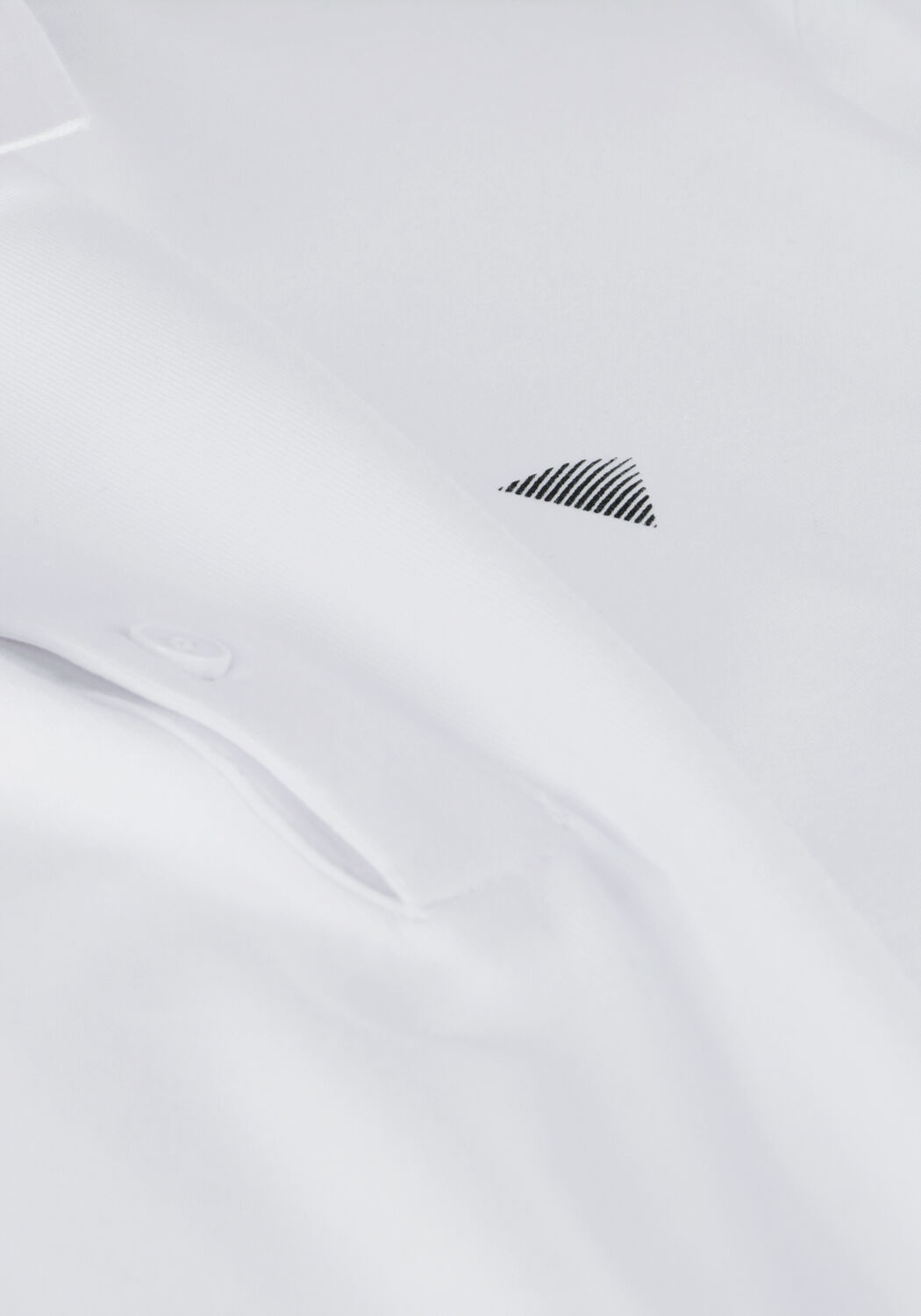 PUREWHITE Polo POLO WITH BUTTON PLACKET AND SMALL PRINT ON CHEST en blanc - large