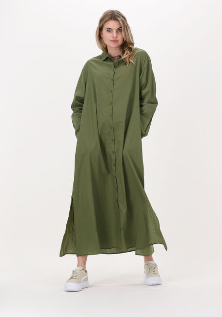 Khaki PENN & INK Midi jurk S22W455LTDT735 - large