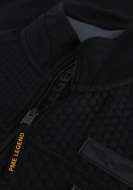 Zwarte PME LEGEND Vest ZIP JACKET STRUCTURE SWEAT - large