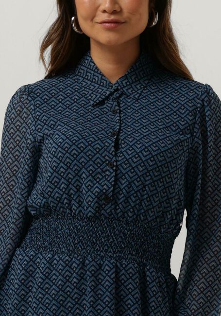COLOURFUL REBEL Mini robe SACHA SMALL GEO MINI SHIRT DRESS en bleu - large