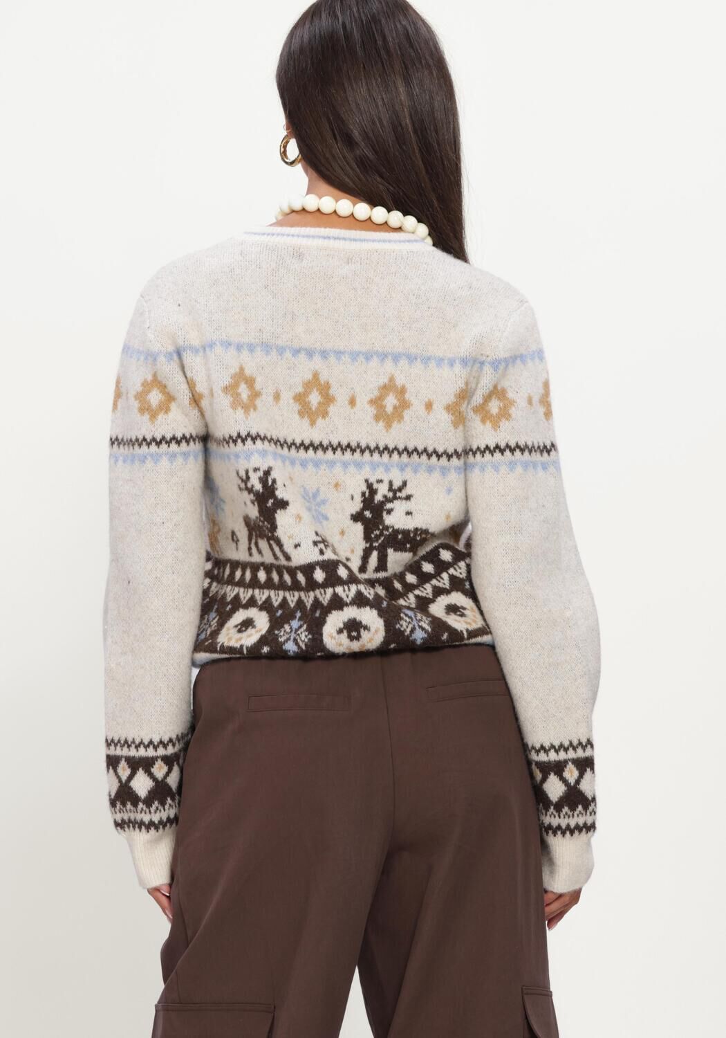 Gebroken wit HARPER & YVE Trui HOLIDAY-JU - large