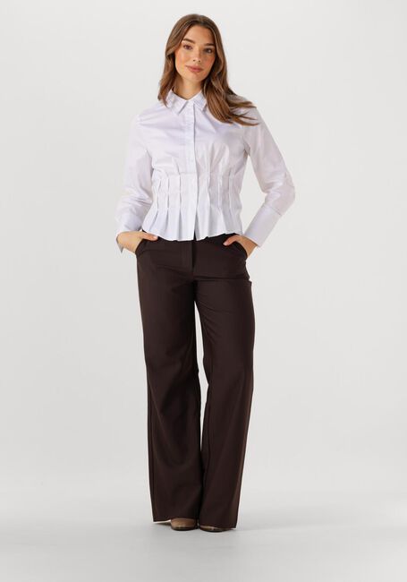 CO'COUTURE Pantalon large ZELLACC WIDE LL PANT en marron - large