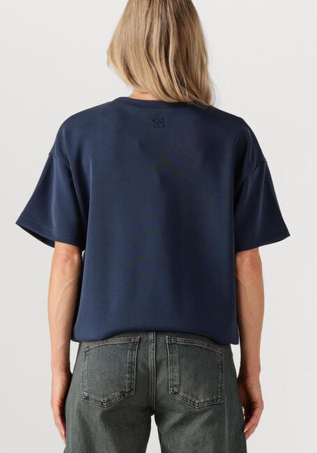 MY ESSENTIAL WARDROBE T-shirt HELLEMW EMB BOXY TEE en bleu - large
