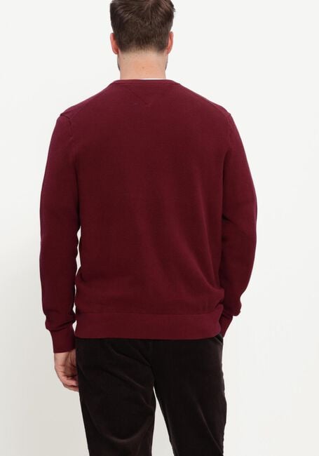 TOMMY HILFIGER Pull ESSENTIAL STRUCTURE CREW NECK Bordeaux - large