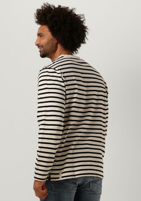 Zwarte BUTCHER OF BLUE Trui STRIPED CREW - large