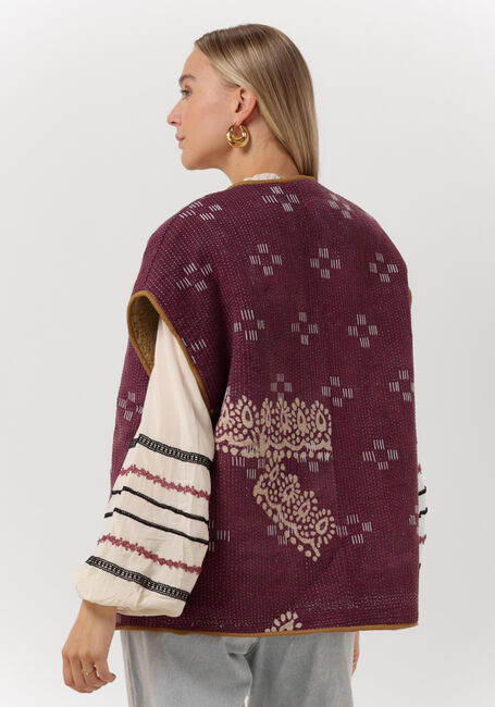SISSEL EDELBO Gilet PRESTON REVERSIBLE KANTHA VEST en violet - large
