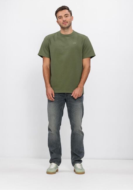 Groene G-STAR RAW T-shirt TRUE REGULAR STRUCTURED R T - large