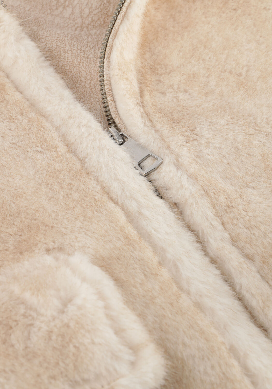 SIMPLE Manteau Teddy WV-PI-FMINK-25-3 &Eacute;cru - large