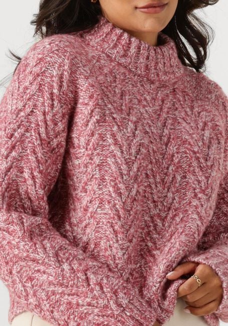 Roze ANOTHER LABEL Trui BECKA KNITTED PULL L/S - large