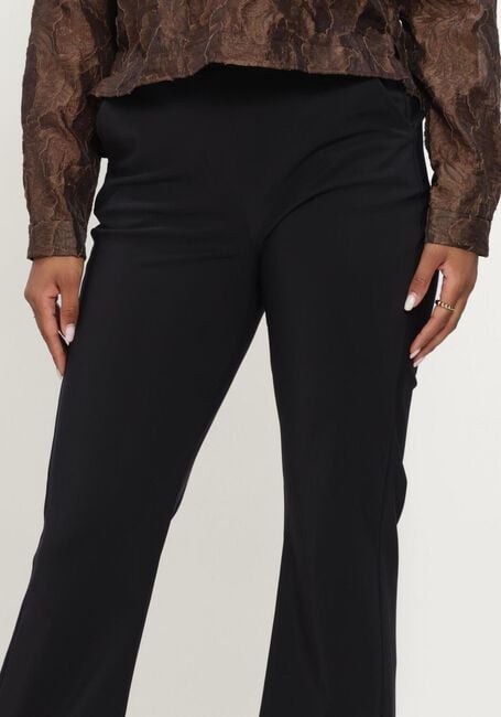 Zwarte STUDIO ANNELOES Flared broek Flair LONG bonded trousers - large