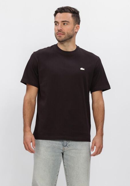 LACOSTE T-shirt CLASSIC FIT BACK PRINT HEAVY JERSEY T-SHIRT en noir - large