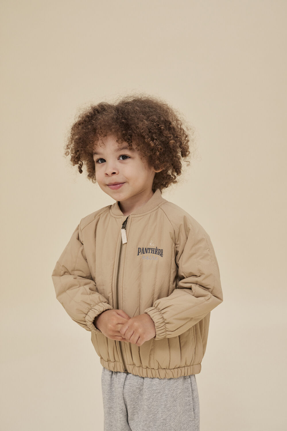 Khaki KONGES SLOJD Jack JUNO BOMBER JACKET - large