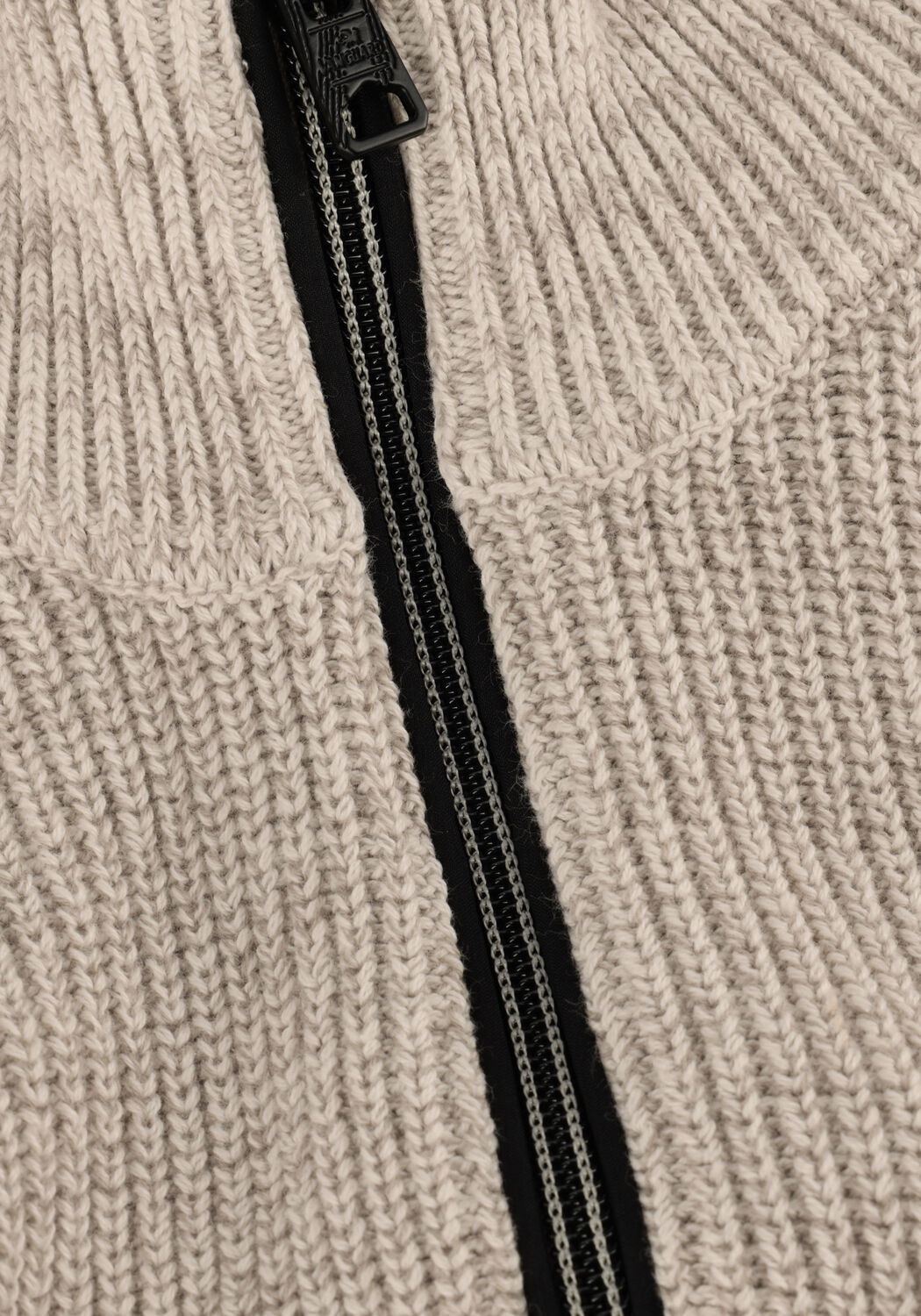 VANGUARD Pull HALF ZIP COLLAR COTTON MOULINE Blanc - large