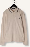 Beige FRED PERRY Polo TWIN TIPPED FRED PERRY SHIRT LONG SLEEVE Beige FRED PERRY Polo TWIN TIPPED FRED PERRY SHIRT LONG SLEEVE - medium
