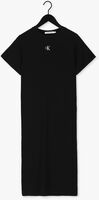 CALVIN KLEIN Robe midi CK RIB LONG T-SHIRT DRESS en noir