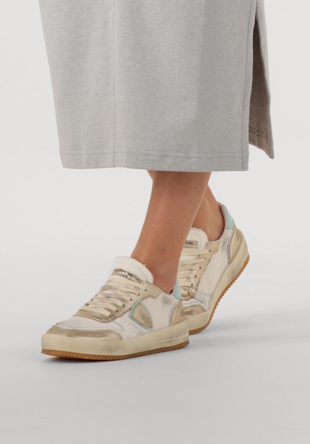 Gouden PHILIPPE MODEL Sneakers NICE LOW WOMAN - large