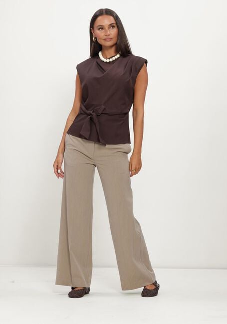 CO'COUTURE Haut LUNACC PLEAT TOP en marron - large