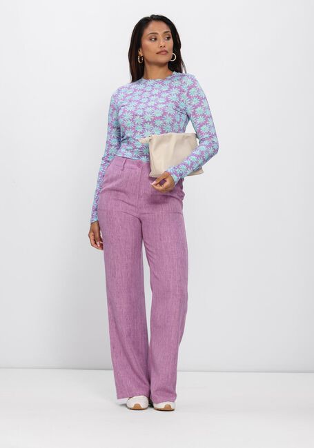 YDENCE Pantalon large PANTS LEONA en violet - large