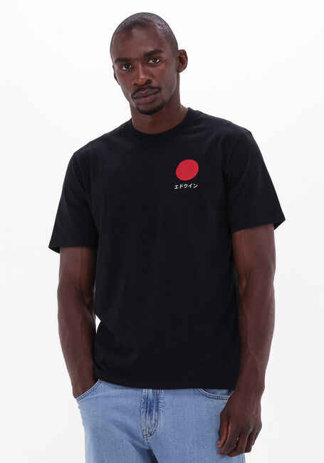 Zwarte EDWIN T-shirt JAPANESE SUN TS SINGLE JERSEY - large