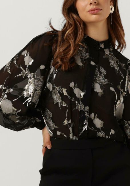 Zwarte LEVETE ROOM  LR-VIVA 2 SHIRT - large