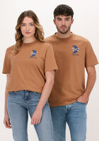 SCOTCH & SODA T-shirt UNISEX - AMELIA EARHART GRAPHI en beige - medium